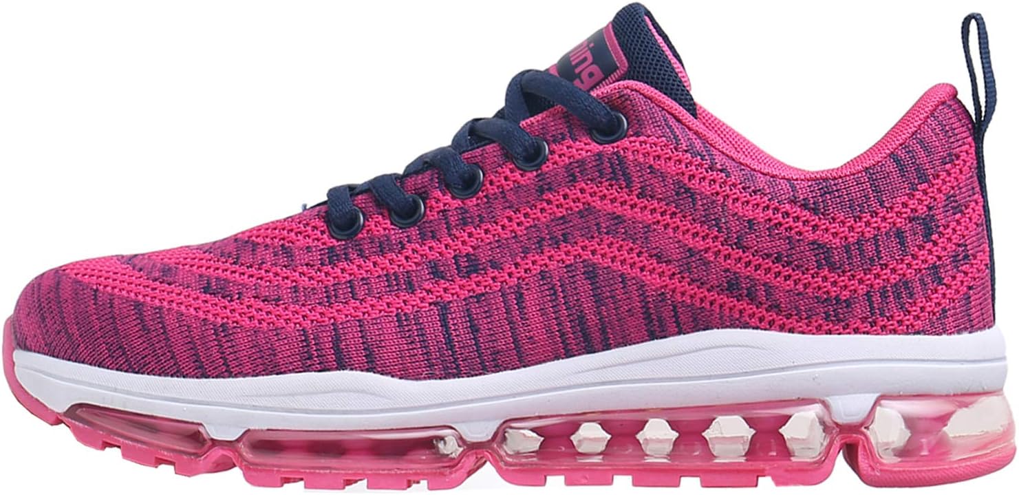 Impdoo Womens Air Cushion Running Tennis Shoes Fashion Breathable Casual Walking Sneakers (US5.5-10 B(M)