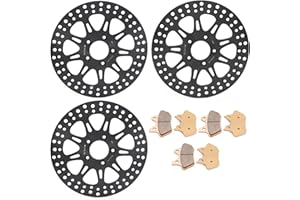 TOFR 11.5" Front Rear Brake Rotors Discs for Harley XL883 1200 Road King Wide Glide Electra Glide Super Glide Low Rider Road 