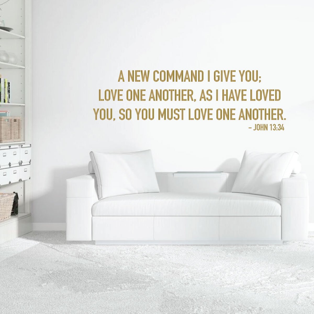 Amazon Com Bible Verse Wall Decor A New Command I Give You