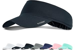 Sukeen Cooling Stretchy Visor Free Size Cool Hat with UV Protection Brim Peak Vizor for Golf, Tennis, Cycling, Running
