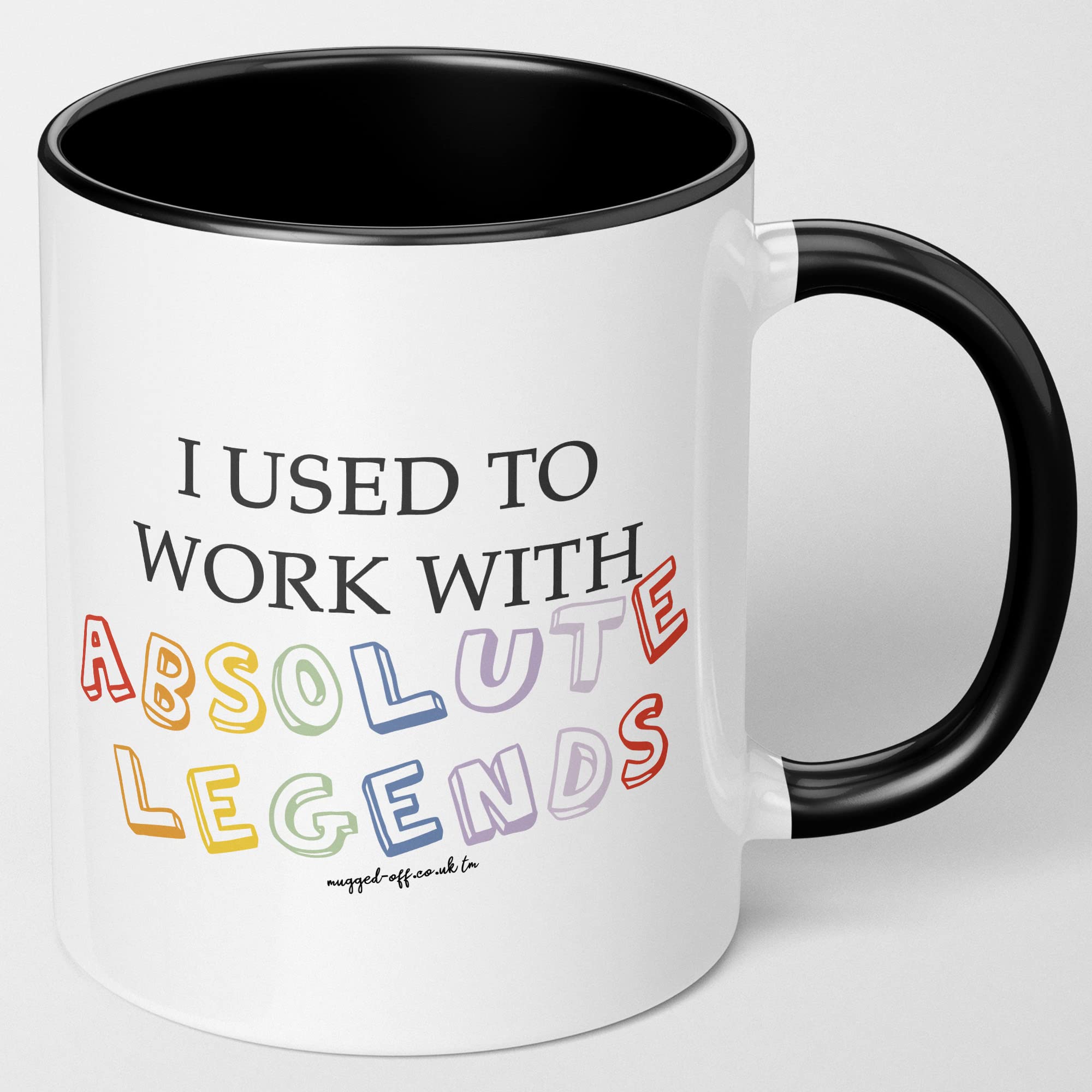 Work Leaving Gift | I Used to Work with Absolute Legends Black Leaving Mug 11oz