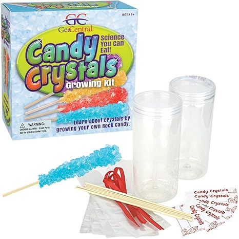 Rock Candy Crystals Growing Kit Edible Science By Geocentral Amazon Ca Home Kitchen
