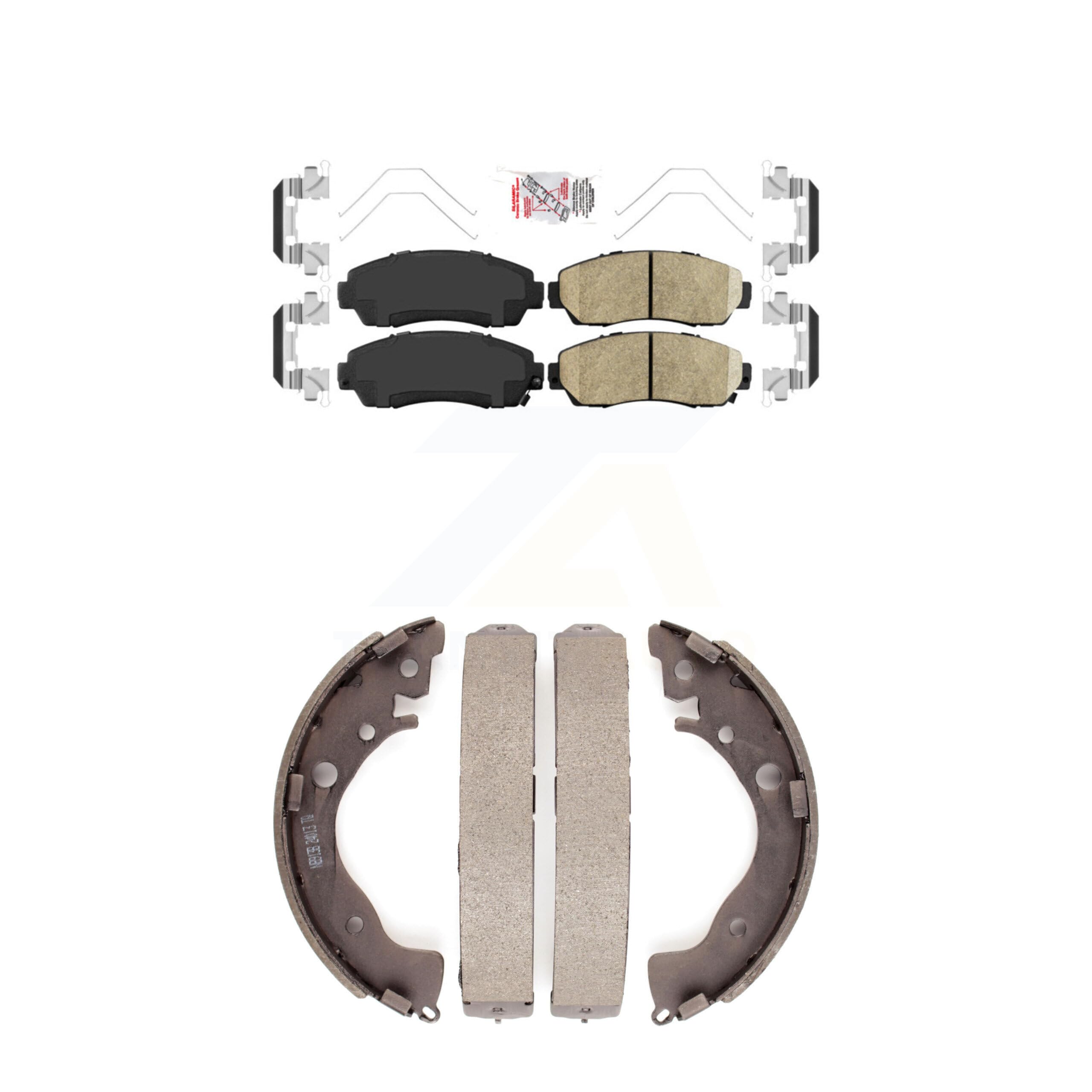 Transit Auto Front Rear Ceramic Disc Brake Pads Kit
