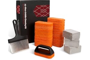 SHINESTAR 26 Piece Griddle Cleaning Kit for Blackstone | Complete Flat Top Grill Cleaner Kit with Scraper, Cleaning Brick, Sc