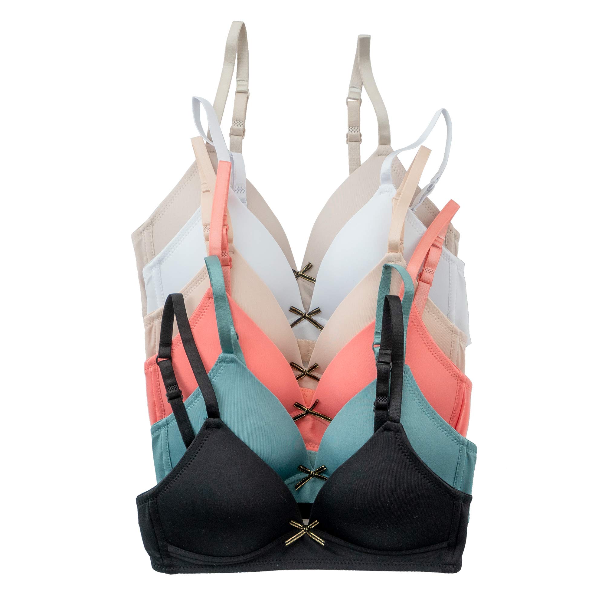 Photo 1 of Alyce Ives Intimates Girls, Teens & Petite Women Lightly Padded A Cup Bra-6 Pack