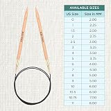 KnitPro Basix Beech Fixed Circular Needles 16in 6.00mm view 4