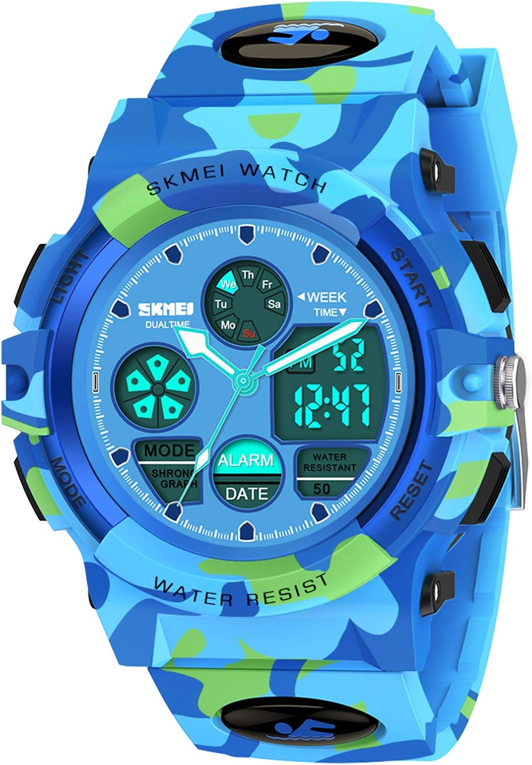 Dreamingbox Girl Birthday Presents Gifts Age 5-12, LED 50M Waterproof Digital Sport Watches for Kids Cool Toys for 5-12 Year Old Girls ZHRed MMUSPW03: Sports & Outdoors