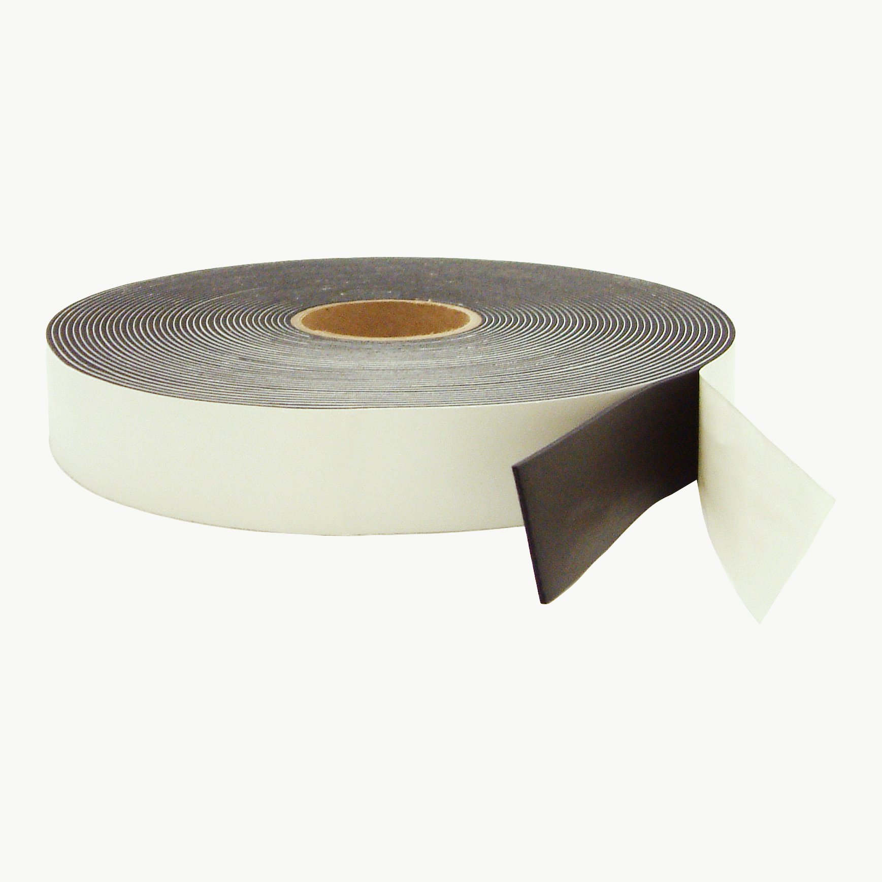 JVCC Medium-Density PVC Foam Tape [Single-Sided, Closed Cell] (SCF-02): 2 in. (48mm Actual) x 75 ft. x 1/8 in. Thick (Black)