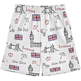 Dallonan Boys Athletic Shorts with Pockets Running Basketball Shorts for Youth Elastic Waist Size 7-16