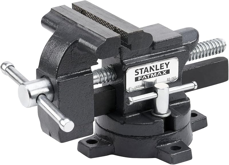 Stanley MaxSteel 100mm 4 Inch Light-Duty Vice Cast Iron Chrome Hardware