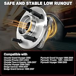 Pair 513123 Front Wheel Bearing Hub Assembly