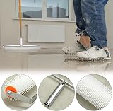 QWORK Self-Levelling Cement Tool Kit Roller Spike Shoes Scraper Epoxy Floor view 2