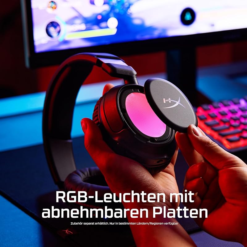 Cloud Flight 2 Wireless Gaming Headset mit RGB-Ohrmuschelplatten