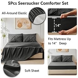 CozyLux Twin Comforter Set - 5 Pieces Comforters