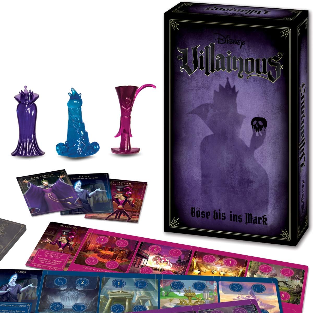 Ravensburger Disney Villainous 26400 Das Spannende Strategiespiel Mit Verdrehter Spielmoral Spiel Fur Erwachsene Und Kinder Ab 10 Jahren Amazon De Spielzeug
