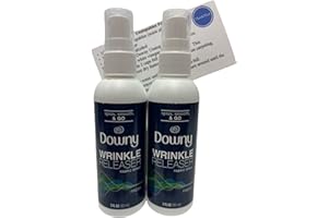 Downy Spray, Smooth, & Go Wrinkle Release Fabric Spray Bundle: (2) 3 oz Travel Bottles & ThisNThat Tip Card