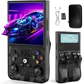 Topwest Retro Handheld Gaming Console, 4.0 Inch IPS Display, Linux System, 64GB Storage, Supports 30+ Emulators, Portable Retro Gaming Device, Black