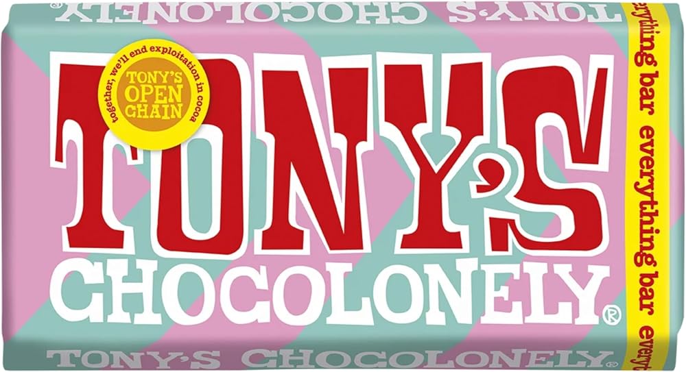 Tony's Chocolonely Everything Bar Milk Chocolate Crunchy Caramel Almonds