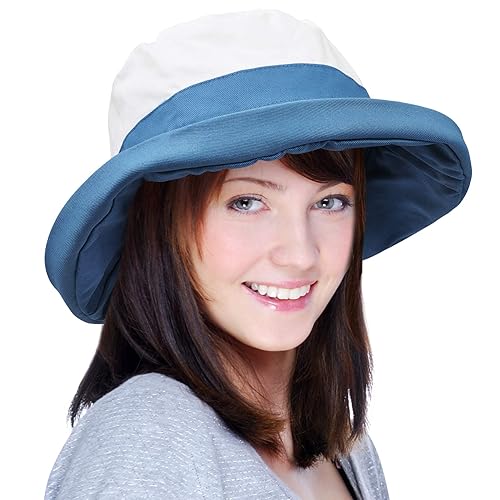 Solaris Reversible Sun Hat, Packable Bucket Women Hat for UV Sun