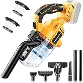 Cordless Handheld Vacuum Compatible with Dewalt 20V Battery (Battery Not Included), 400W Strong Suction 5-in-1 Portable Vacuum Cleaner with LED Light and 2 HEPA Filters for Car Garage Home Pet Hair