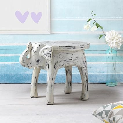 Store Indya Elephant Coffee Tea Table Bedside Stool Small Bar