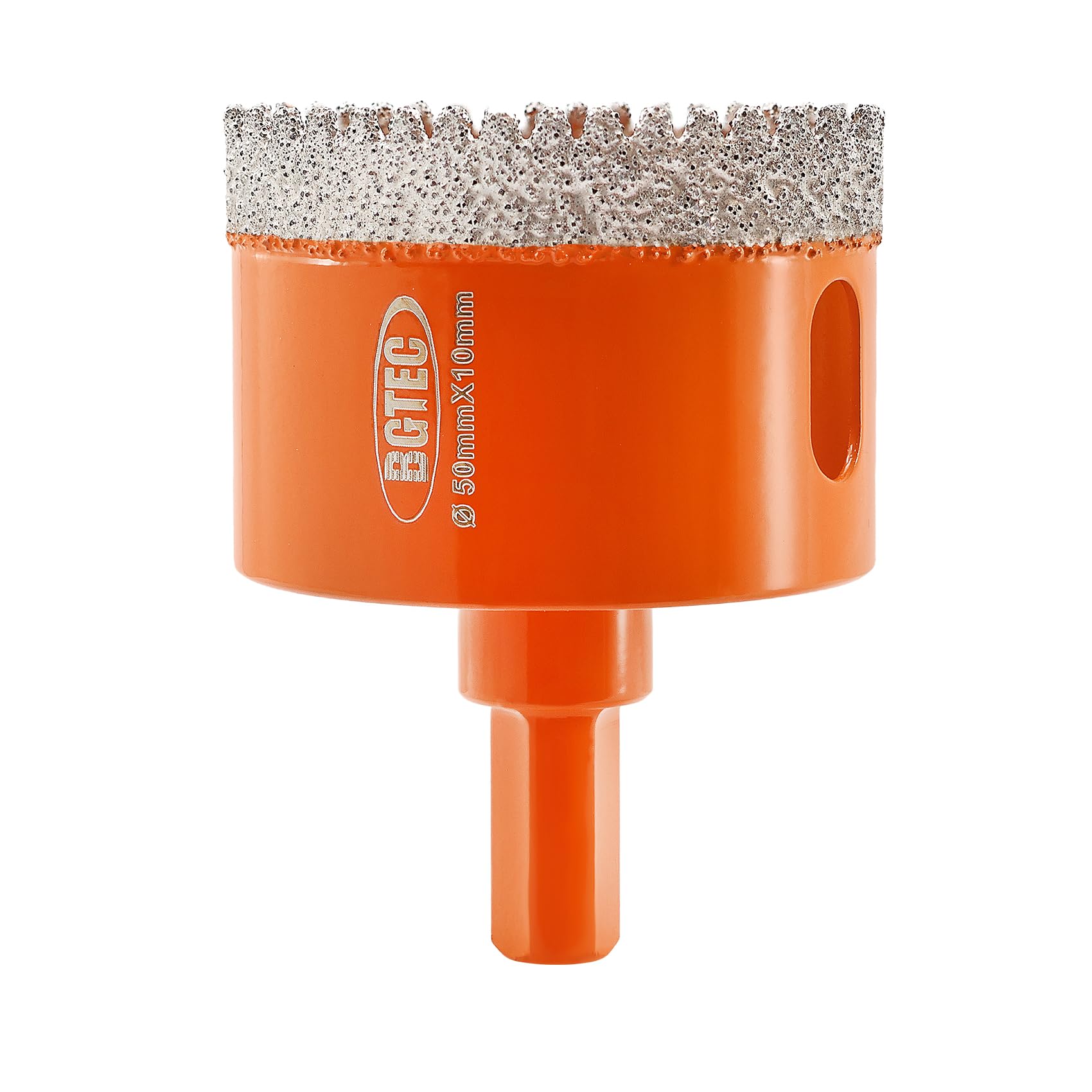 BGTEC Diamond Hole Saw Drill Bit with Triangle Shank,50mm Vacuum Brazed Diamond Core Drill Bits Set for Ceramic Tile Porcelain Tile Marble Granite