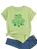 J&DHUASHA Happy St Patrick's Day Shirts for Women