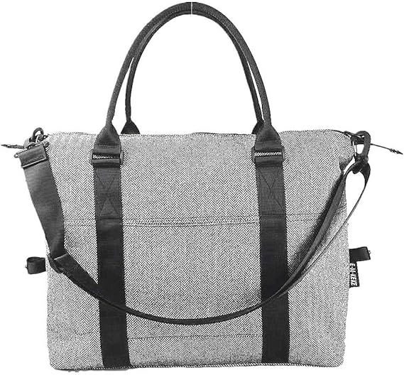 Amazon Co Jp Emkeke ダッフルバッグ ボストンバッグ レディース メンズ 防水 キャリーバッグ スポーツ ジムバッグ 旅行バッグ 大容量 1ー2泊 旅行 通勤 出張 かばん 軽量 グレー 服 ファッション小物