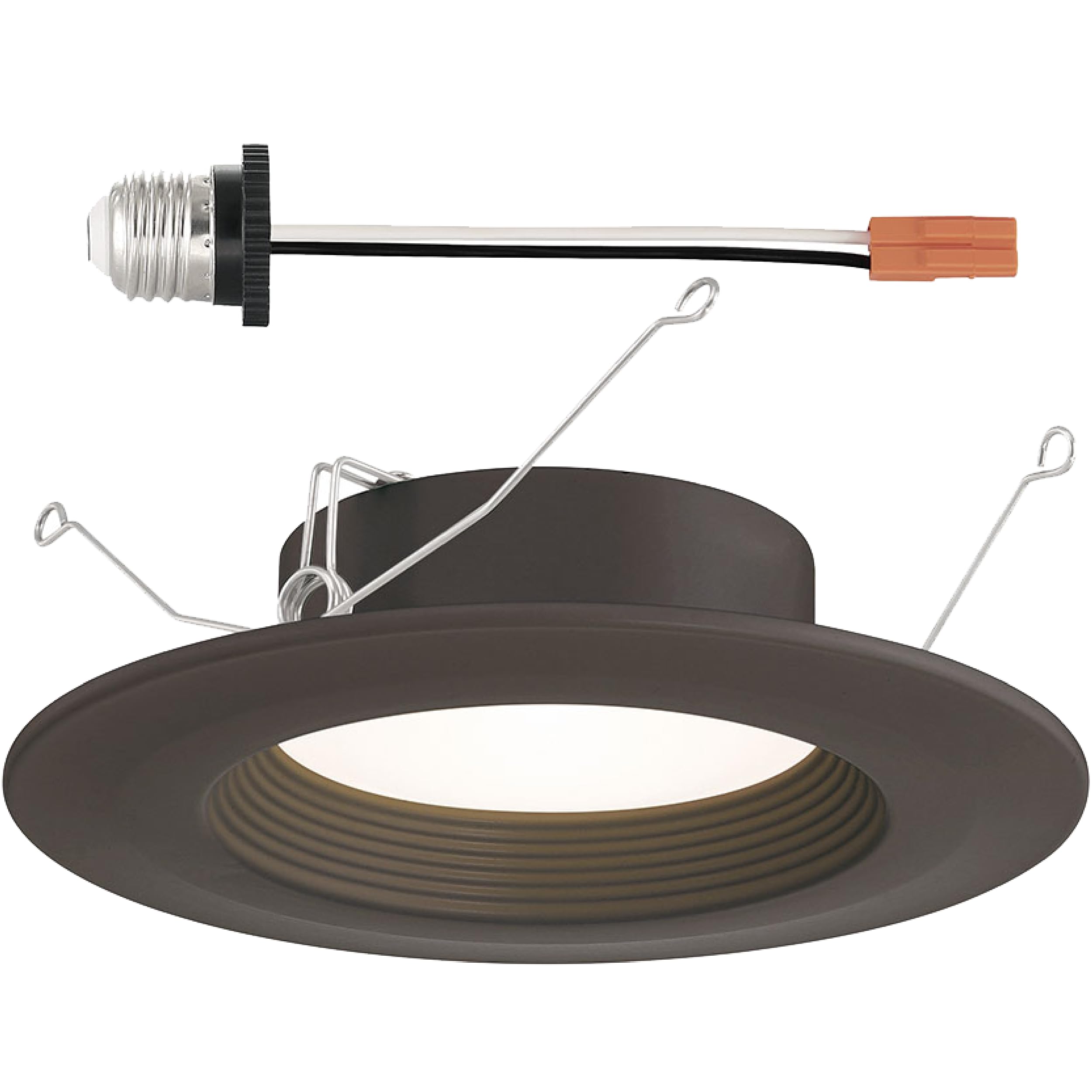 Photo 1 of DESIGNERS FOUNTAIN LED Recessed Ceiling Light, 5/6 Inch 5CCT Metal Lighting Fixture, Dimmable, 1000 Lumens, 2700K/3000K/3500K/4000K/5000K, Bronze Baffle Trim, EVL61093T50BZ