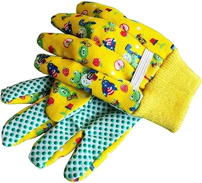 LR Supplies Kids Gardening Gloves Brand New One Size PVC Dots Grip