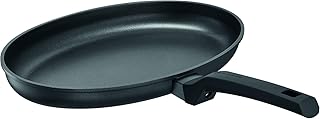 Schulte-Ufer Charisma i Fischpfanne, Pfanne oval, Aluguss, mit optischer Brat-Anzeige für optimale Temperatur, Induktionsgeeignet, 36 cm, 1689-34 i, Aluminium