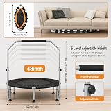 Panana Foldable Mini Trampoline 48 inch with Adjustable Handlebar 150kg view 7