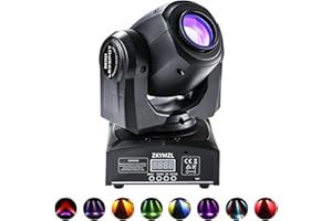 ZKYMZL 30W LED Stage Lighting with DMX512 & Sound Control - 15 Colors, 8 Gobos, Moving Head DJ Lights for Parties, Nightclub,