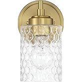 Craftmade 60501-SB Claire Wall Sconce, (1) E26 Sockets, Satin Brass (Bulbs NOT Included)