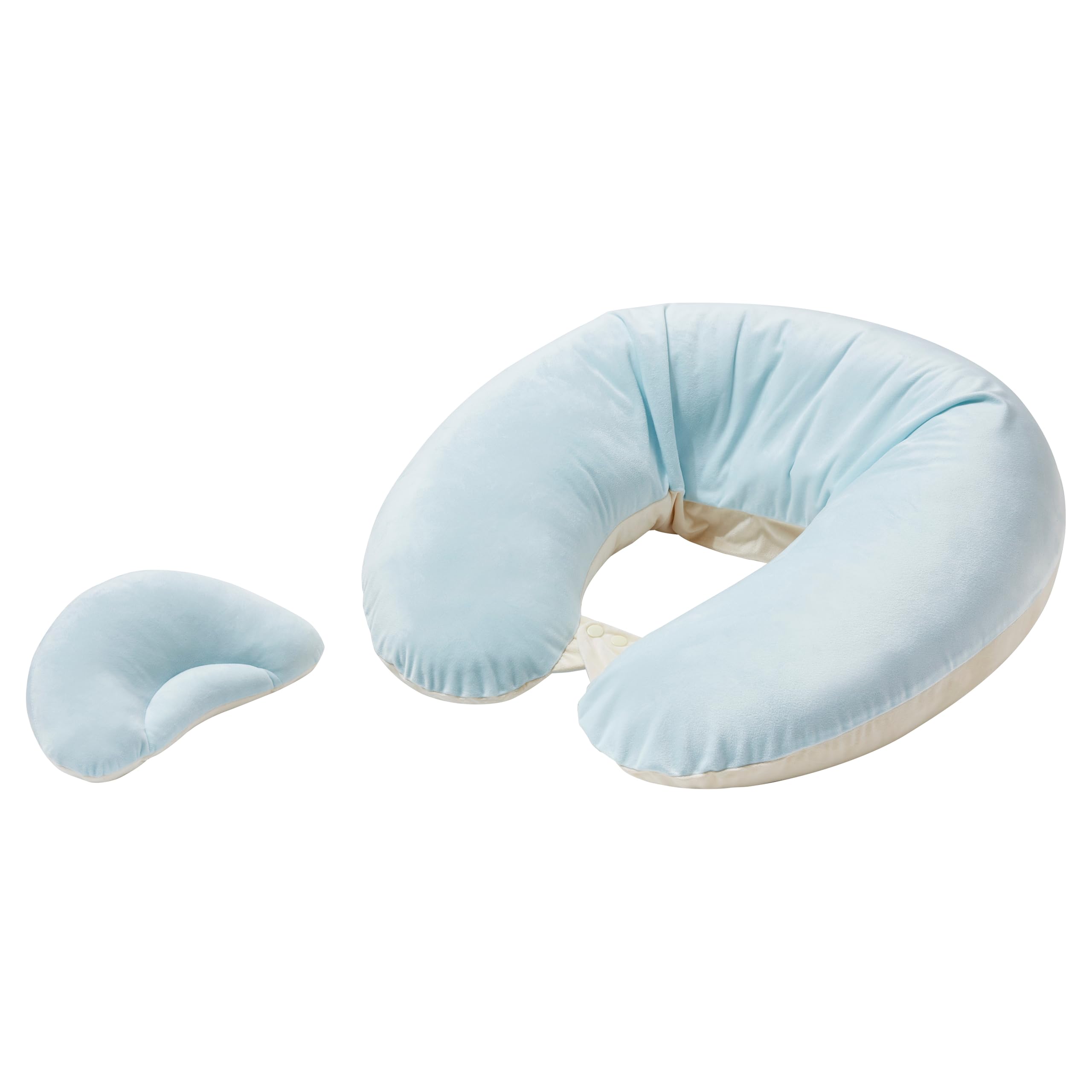 カーメイト(エールベベ) 抱き枕 洗える 妊婦 マタニティ 授乳クッション プレゼント にも ギュット 4WAY マシュマロ パステルブルー BB803 高さ640mm 幅630mm 奥行180mm商品画像