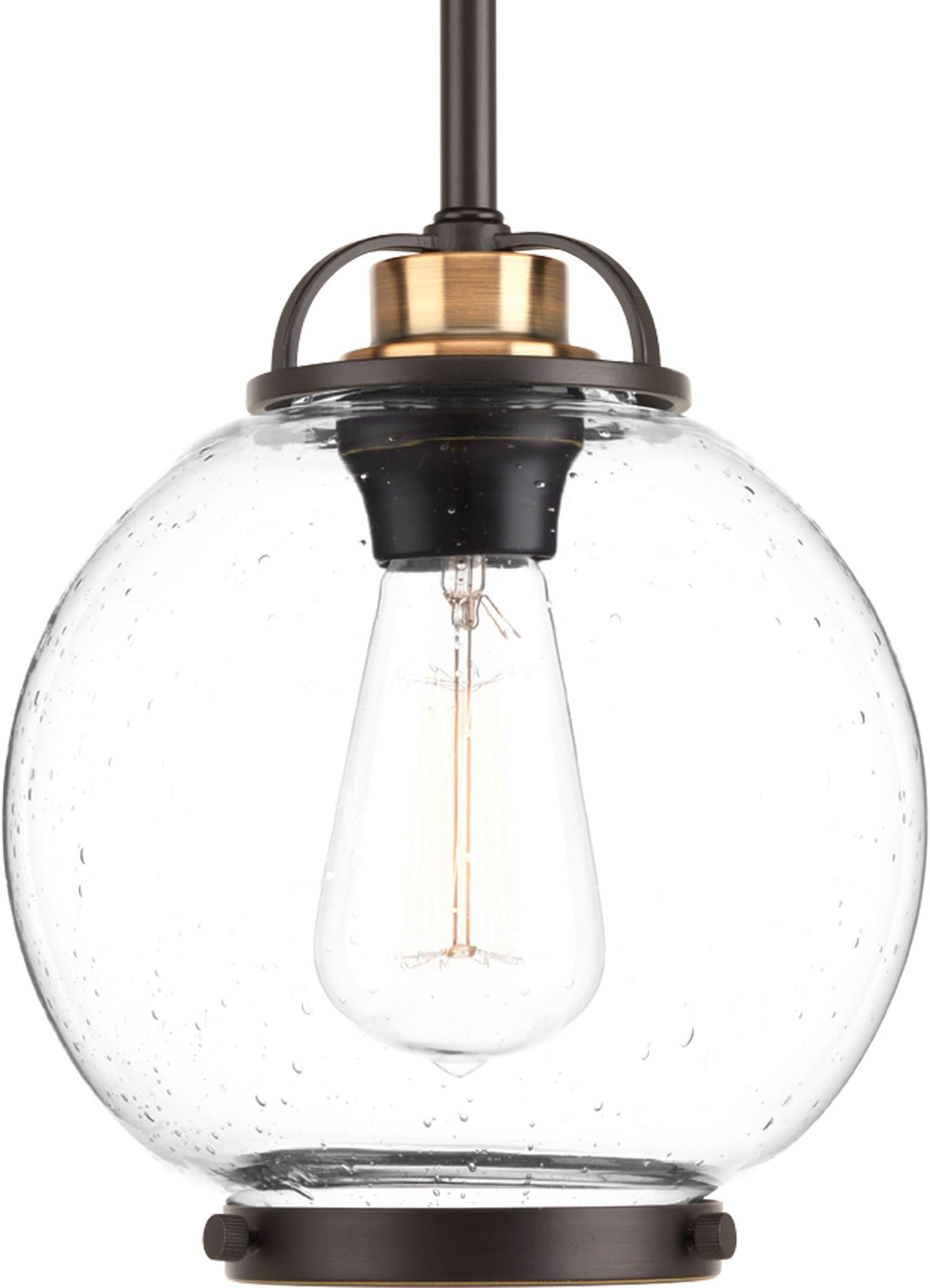 Progress Lighting P5309-20 Chronicle One-Light Mini-Pendant, Antique Bronze