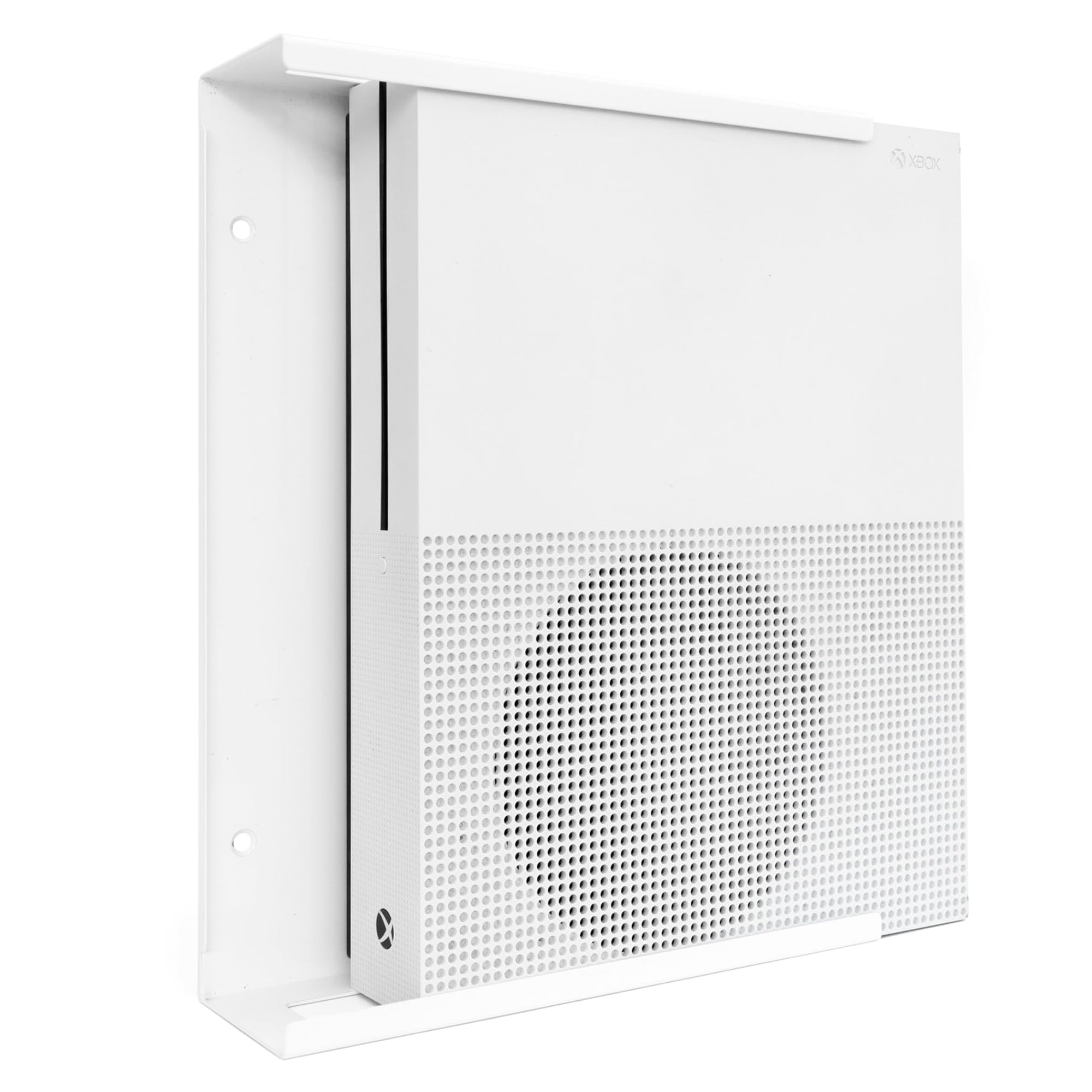 Dynas Wall Mount Compatible with Xbox One S & Xbox One Digital Consoles - Wall Mount (White) - Fittings Included - Made In The UK