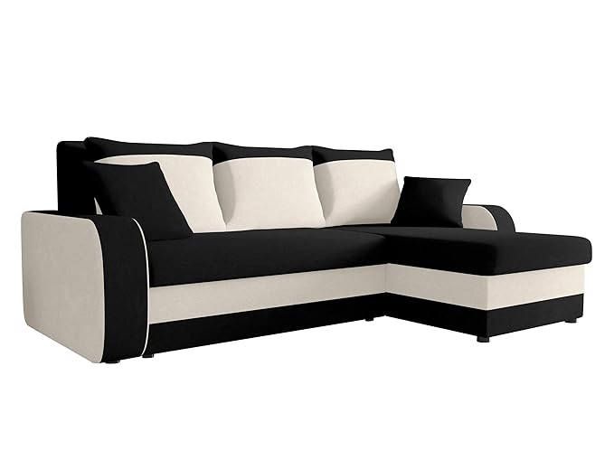 Ecksofa Kristofer, Design Eckcouch Couch! mit Schlaffunktion, Zwei Bettkasten, Farbauswahl, Wohnlandschaft! Bettfunktion! L-F