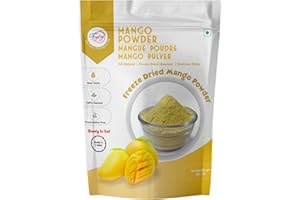 FzyEzy Healthy Premium Freeze-dried Mango Fruit Powder | Non-GMO, Gluten-Free, Vegan | No added sugar & Preservatives & Artif