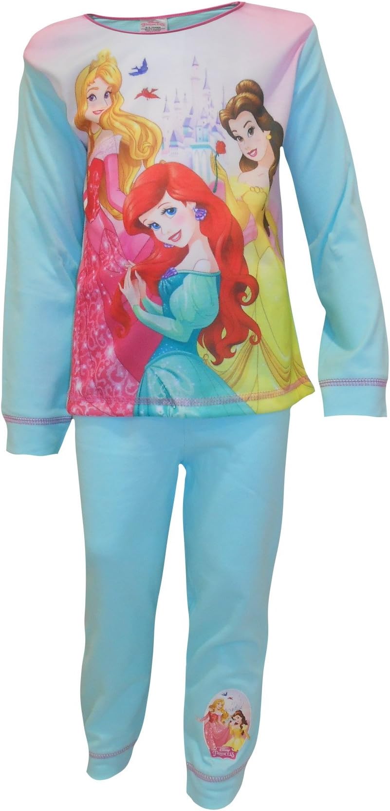 Disneys Princess Girls Pyjamas Ariel Belle Aurora 18-24 Months 2 3 4 5 Years