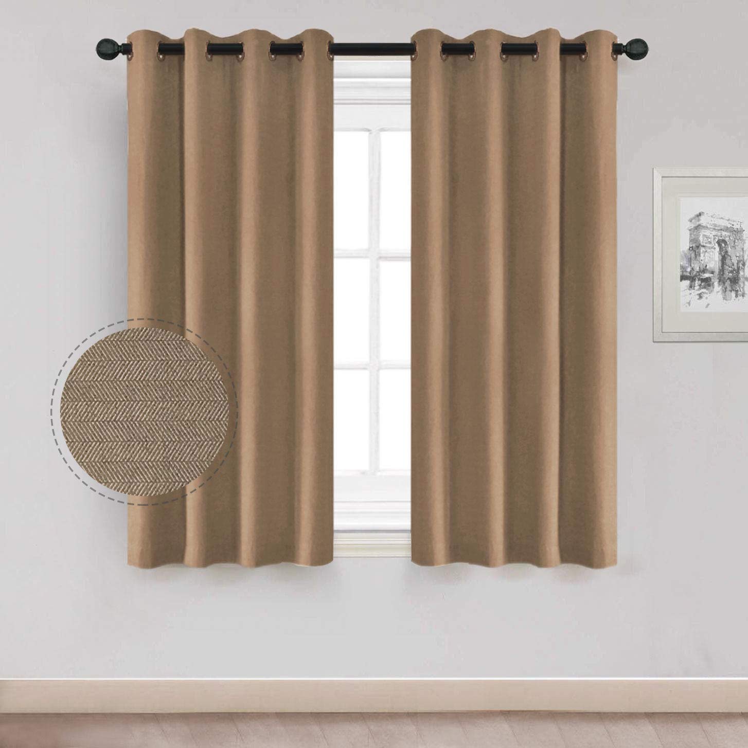 North Hills Short Room Darkening Curtains for Bedroom