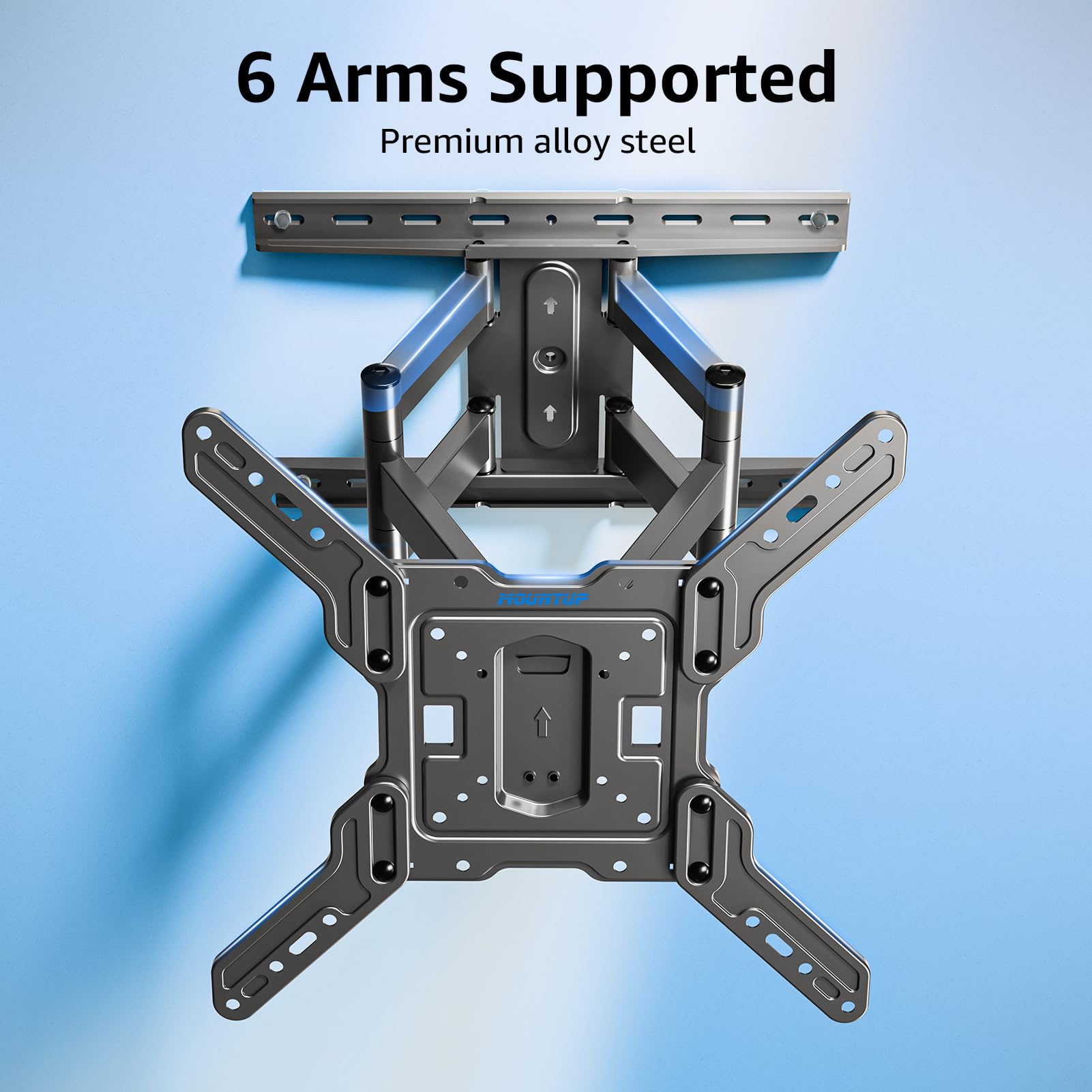 MOUNTUP Ultra Slim Full Motion TV Wall Mount, 1.3