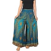 Lannaclothesdesign Palazzo Pants for Women Wide Leg Boho Harem Yoga Pants S M L XL Sizes
