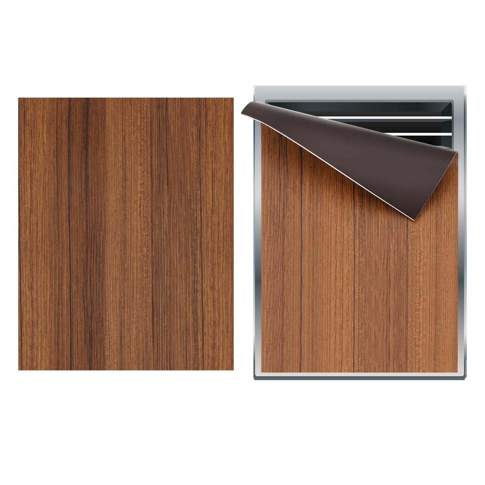 PATIKIL 12"x9.5" Magnetic Vent Cover, Floor Wall Air Registers Cover High Strength Magnetic Vent Blocker for Home RV HVAC Fireplace Furnace, Wood Grain Color