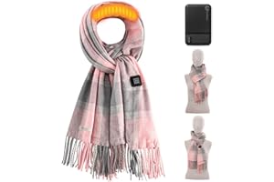 MuroMucci Heated Scarf for Women Rechargeable Neck Warmer, Scarves for Men Winter Warm Intelligent Electric Heating Scarf…