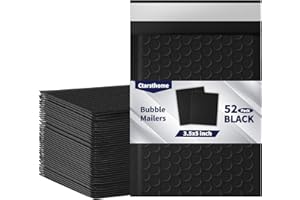 CTARSTHOME 52 Pack Bubble Mailers 3.5x5inch Padded Envelopes Thin Mailing Envelopes Waterproof Bubble Opaque Padded Mailers Self Seal Adhesive Shipping Bags for Mailing Jewelry Makeup Small Business