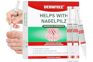 DERMFREE Toe Nail Fungus Renewal Pen, Toenail Fungus Renewal, 3 Packs Powerful Fast Acting For Thick, Discolored, Broken & Damaged Toe & Finger Nail