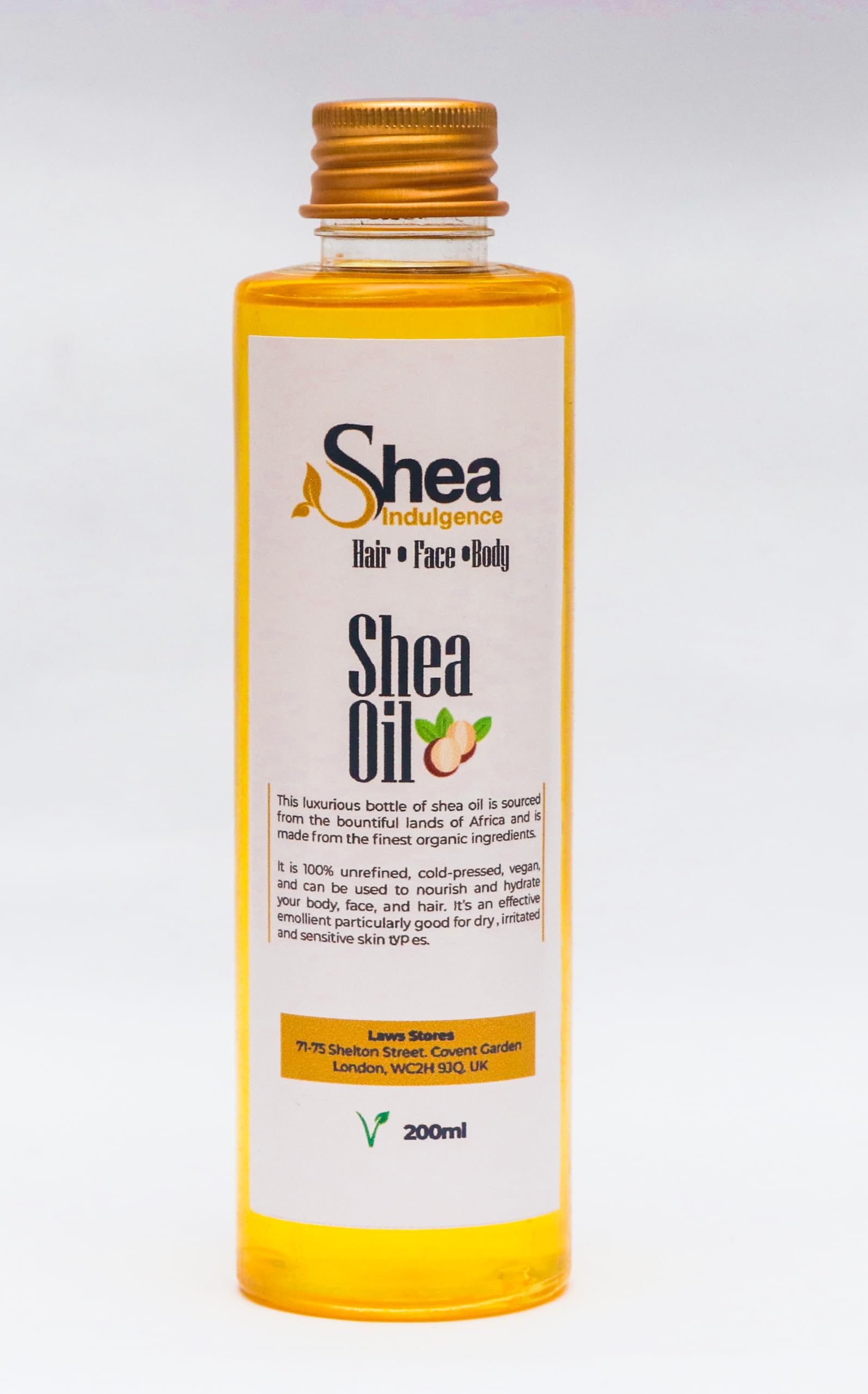 Shea Indulgence Pure Shea Oil Moisturiser - Liquid Gold in a bottle. 100% Liquid Shea Oil.