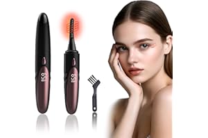 MGKO Heated Eyelash Curler Long Lasting Curling Tool for Stunning Lash Styles Professional Eyelash Curler Perfect for Creating Beautifully Defined Lashes Easy to Use