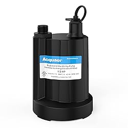 Acquaer 1/3 HP Submersible Water Pump 2160GPH Sump